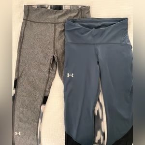 Under armour women’s compression tights 3/4 length - 2 pair